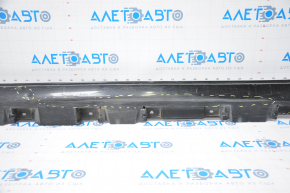 Left threshold Toyota Camry v50 12-14 usa LE XLE with chrome dented, broken at the back, broken fasteners, scratches