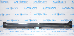Left threshold Toyota Camry v50 12-14 usa LE XLE with chrome black dented, cracks, no 1 fastener