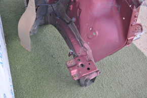 Front left quarter Toyota Sienna 11-14 red sawn off side member nose