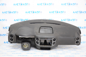Torpedo front panel with AIRBAG VW Tiguan 09-18 black, for cleaning