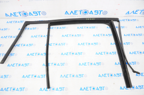 Upper rear right door molding for VW Tiguan 09-18 matte, with glass seal