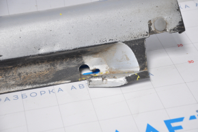 Right threshold Lexus ES300 ES330 01-04 silver, torn at the bottom, dented, painted