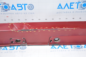 Right threshold Lexus CT200h 11-15 red dented, broken fasteners, scratches