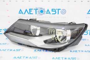 Headlight front left VW Tiguan 12-18 rest, halogen, broken mount