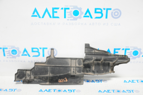 Radiator deflector right Lexus ES350 07-09 missing fragment, broken fasteners