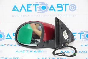 Left side mirror complete VW Tiguan 09-18 6 pins, turn signal, heated, red