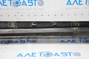Right threshold Chevrolet Volt 16 - black with blue, broken fasteners, fracture, dented, no lower fasteners, scratches