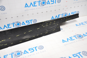 Right threshold Chevrolet Volt 16 - black with blue, broken fasteners, fracture, dented, no lower fasteners, scratches