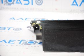 Right threshold Chevrolet Volt 16 - black with blue, broken fasteners, fracture, dented, no lower fasteners, scratches