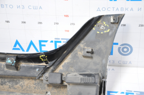Right threshold Chevrolet Volt 16 - black dented and broken front part, broken fasteners, scratches
