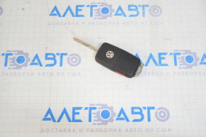 Key VW Tiguan 12-16 4 buttons, folding, worn