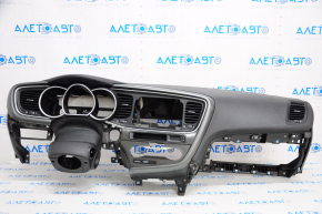Torpedo front panel with AIRBAG Kia Optima 14-16 black