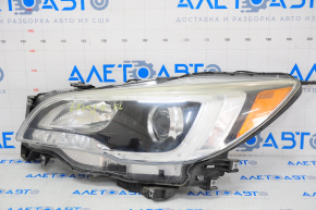 Headlight front left Subaru Legacy 15-17 bare, pre-rest, halogen, black reflector