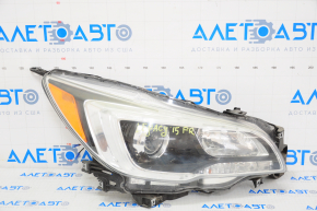 Headlight front right Subaru Legacy 15-17 bare, pre-rest, halogen, black reflector
