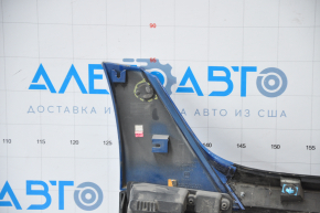 Left threshold Chevrolet Volt 16 - black with blue, broken fasteners, dented from below, scratches