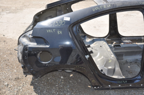 Quarter wing rear right Chevrolet Volt 11-15 black on the body, dented, bumps