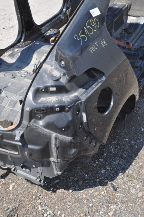 Quarter wing rear right Chevrolet Volt 11-15 black on the body, dented, bumps