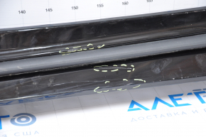 Left threshold Chevrolet Volt 16 - black, rear part torn off, broken fasteners, scratches