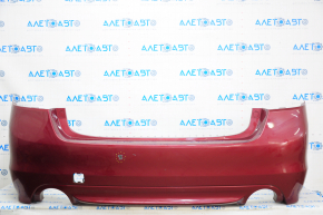Rear bumper bare Subaru Legacy 15-17 red, rubbed, crack in mount, cracked