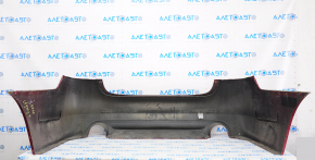 Rear bumper bare Subaru Legacy 15-17 red, rubbed, crack in mount, cracked
