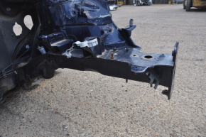 Front left quarter VW Passat b7 12-15 USA blue on the body, dented side member