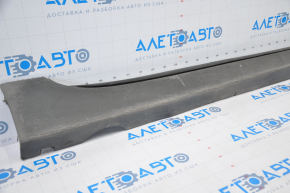 Right threshold Chevrolet Volt 11-15 with seal, broken fasteners, dented, torn fasteners in front, scratches