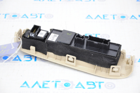 Front left window lift control Subaru Legacy 15-19 black, with beige trim, with mirror control
