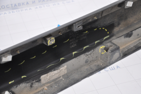 Right threshold Chevrolet Volt 11-15 with seal is dented, fastening is broken, guide is broken, scratches