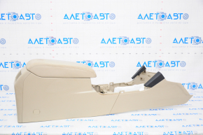 Console central armrest Subaru Legacy 15-19 leather, beige, torn armrest