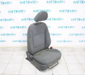 Passenger seat Kia Optima 11-15 without airbag, gray velour, dry-cleanable