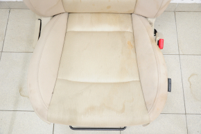 Passenger seat Subaru Legacy 15-17 without airbag, cloth, beige, mechanical, for cleaning