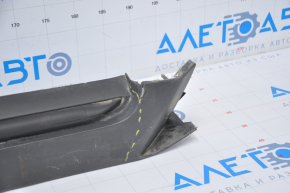 Right threshold Chevrolet Volt 11-15 with seal is dented and broken in the front, scratches, broken guide