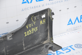 Right threshold Chevrolet Volt 11-15 with seal, broken fasteners, scratches, lower fastener is dented