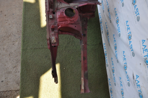 Front right quarter with central pillar Subaru Legacy 15-17 red, painted