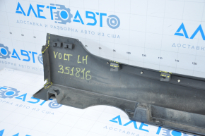 Left threshold Chevrolet Volt 11-15 with seal, broken fastening, fractures, scratches, part torn off at the back, seal tear