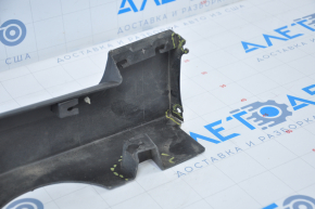 Left threshold Chevrolet Volt 11-15 with seal, broken fastening, fractures, scratches, part torn off at the back, seal tear