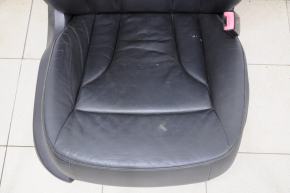 Passenger seat Audi Q5 8R 09-17 with airbag, electric, leather black, scratch