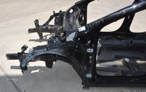 Front left quarter Chevrolet Volt 16 - black on the body, side member is warped, dented, bumps