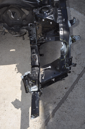 Front left quarter Chevrolet Volt 16 - black on the body, side member is warped, dented, bumps
