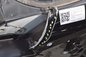 Front left quarter Chevrolet Volt 16 - black on the body, side member is warped, dented, bumps