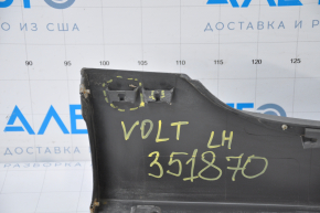 Left threshold Chevrolet Volt 11-15 with seal, part torn off in front, broken fasteners, dented, scratches