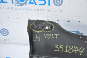 Left threshold Chevrolet Volt 11-15 with seal is dented, fasteners are broken, sawed, scratches