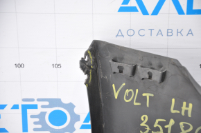 Left threshold Chevrolet Volt 11-15 with seal broken fasteners, torn dents, scratches