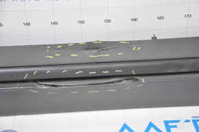 Left threshold Chevrolet Volt 11-15 with seal broken fasteners, torn dents, scratches
