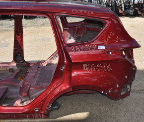 Quarter wing rear left Ford Escape MK3 13-19 red on the body, dented, bumps