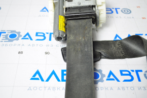 Driver's seat belt with tensioner Hyundai Sonata 11-15 black without pyropatron, dirty