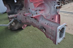 Front quarter left Ford Fusion mk5 13-20 red with central pillar, pokes