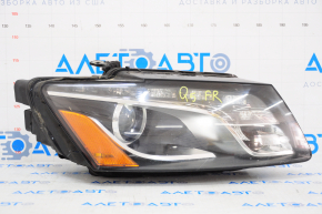 Front right headlight complete Audi Q5 8R 09-12 prerest, xenon