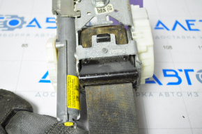Passenger seat belt Hyundai Sonata 11-15 black water damage, no squib, dirty