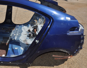 Quarter wing rear left Chevrolet Volt 11-15 blue on the body, pokes